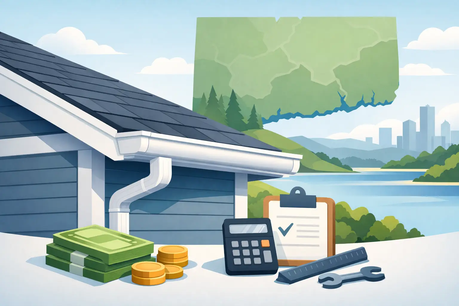 Seamless Gutter Installation Cost in Connecticut